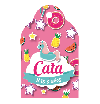 Tarjetas largas con cinta Summer 16u